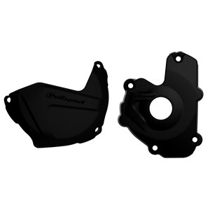 CLUTCH & IGNITION COVER PROTECTOR KAWASAKI KX250F 13-16 BLACK